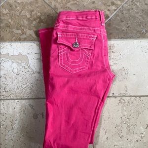 True religion pink girls jeans